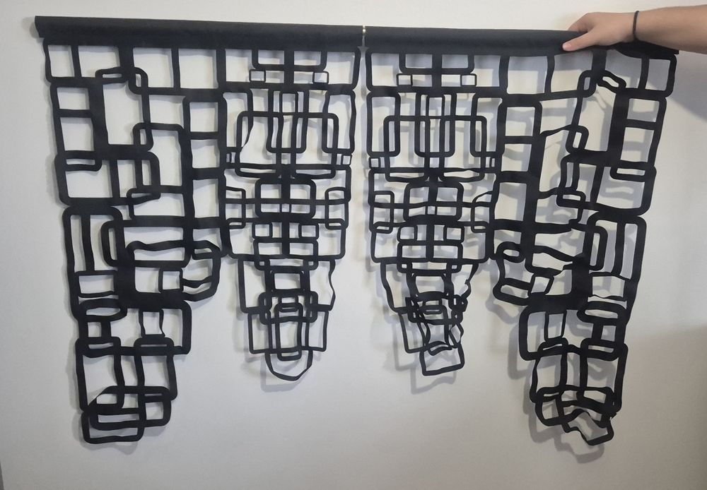 Firany, panel ażurowy 2 sztuki