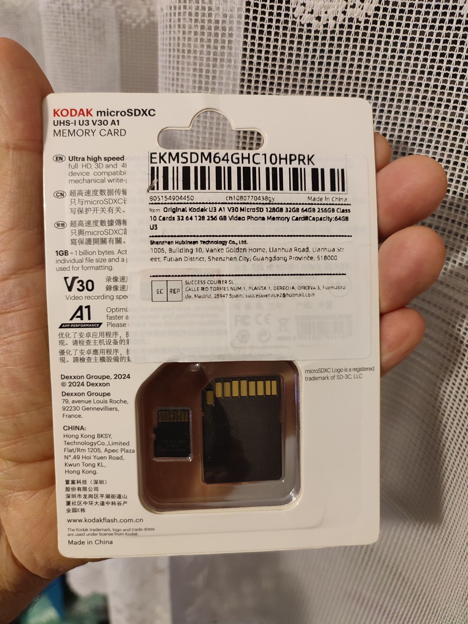 KODAK Portable SSD X200 1TB + szybka karta pamięci microSD 64GB. Nowe