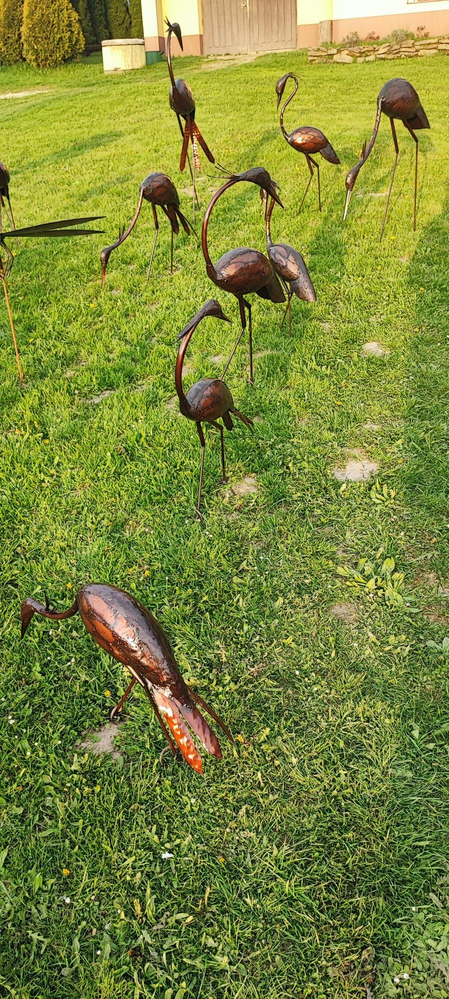 Ptak metalowy ok .80cm. wzależności od wersji.