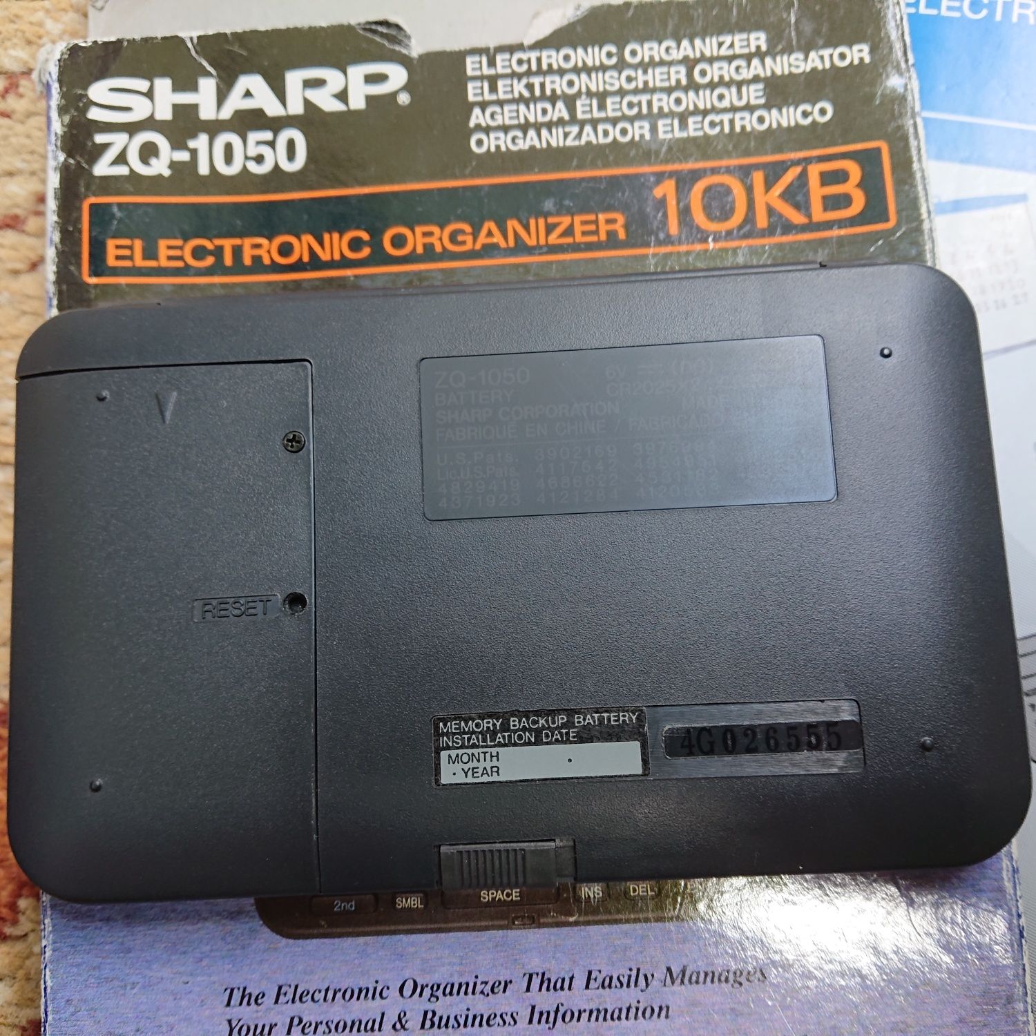 sharp zq 1050 organizer 10kb jak casio