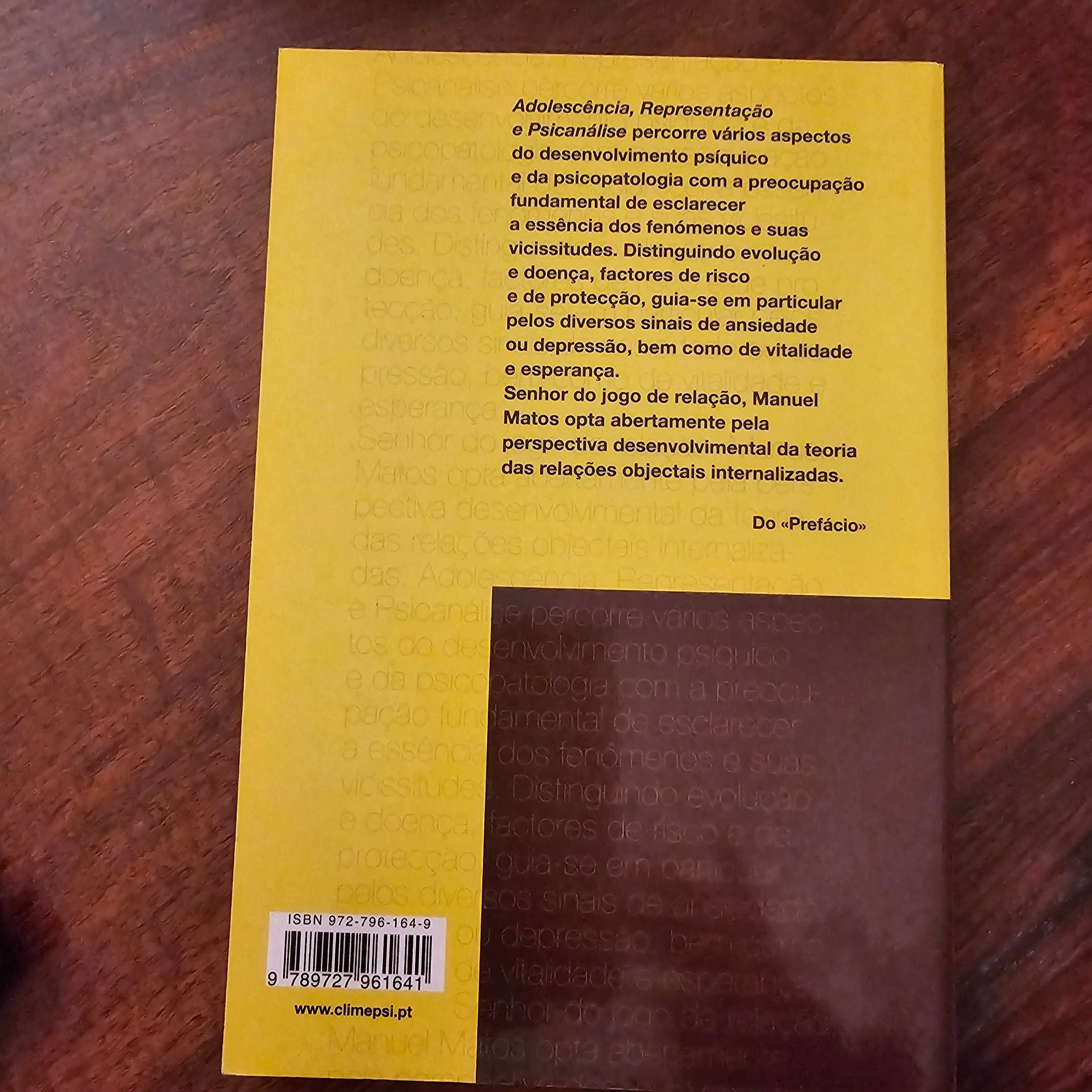 Adolescência - representação e psicanálise (Manuel de Matos)