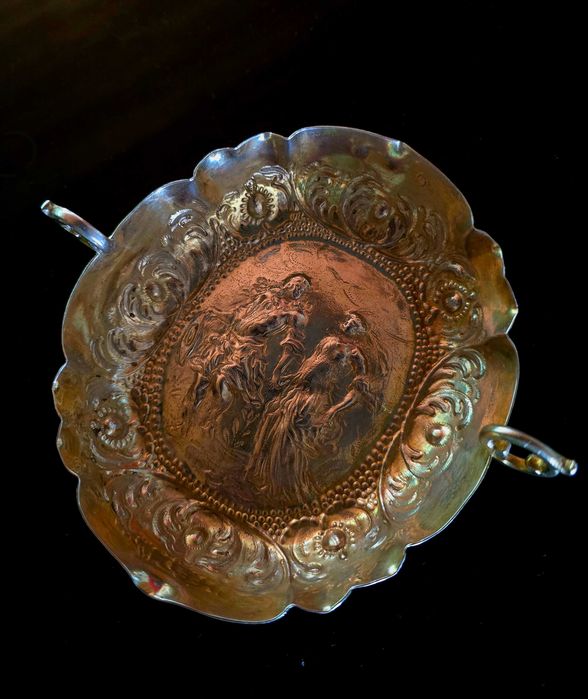 Barocke Augsburger Silber Weinprobierschale