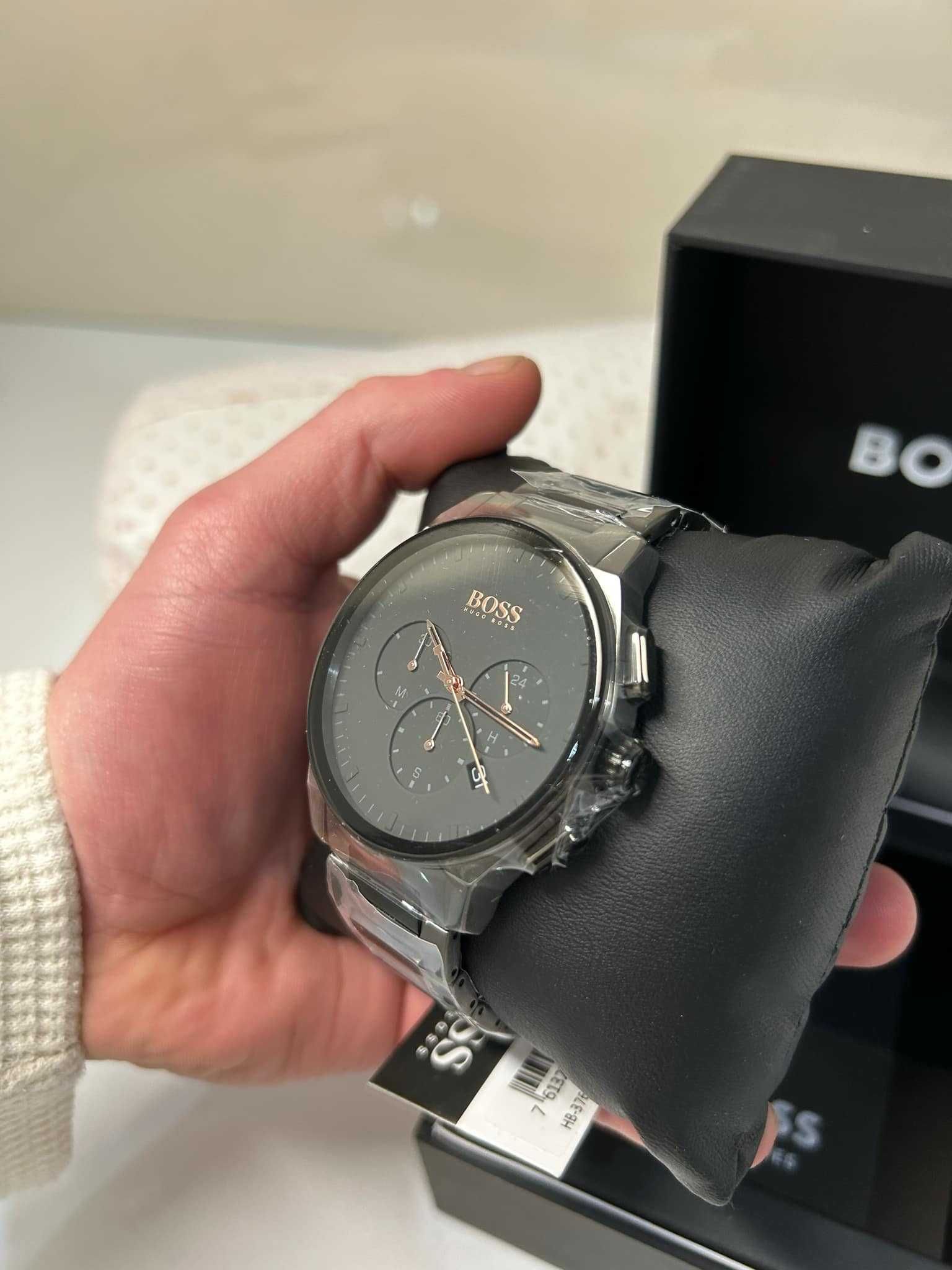 Nowy! Zegarek męski srebrny Hugo Boss Peak Chrono