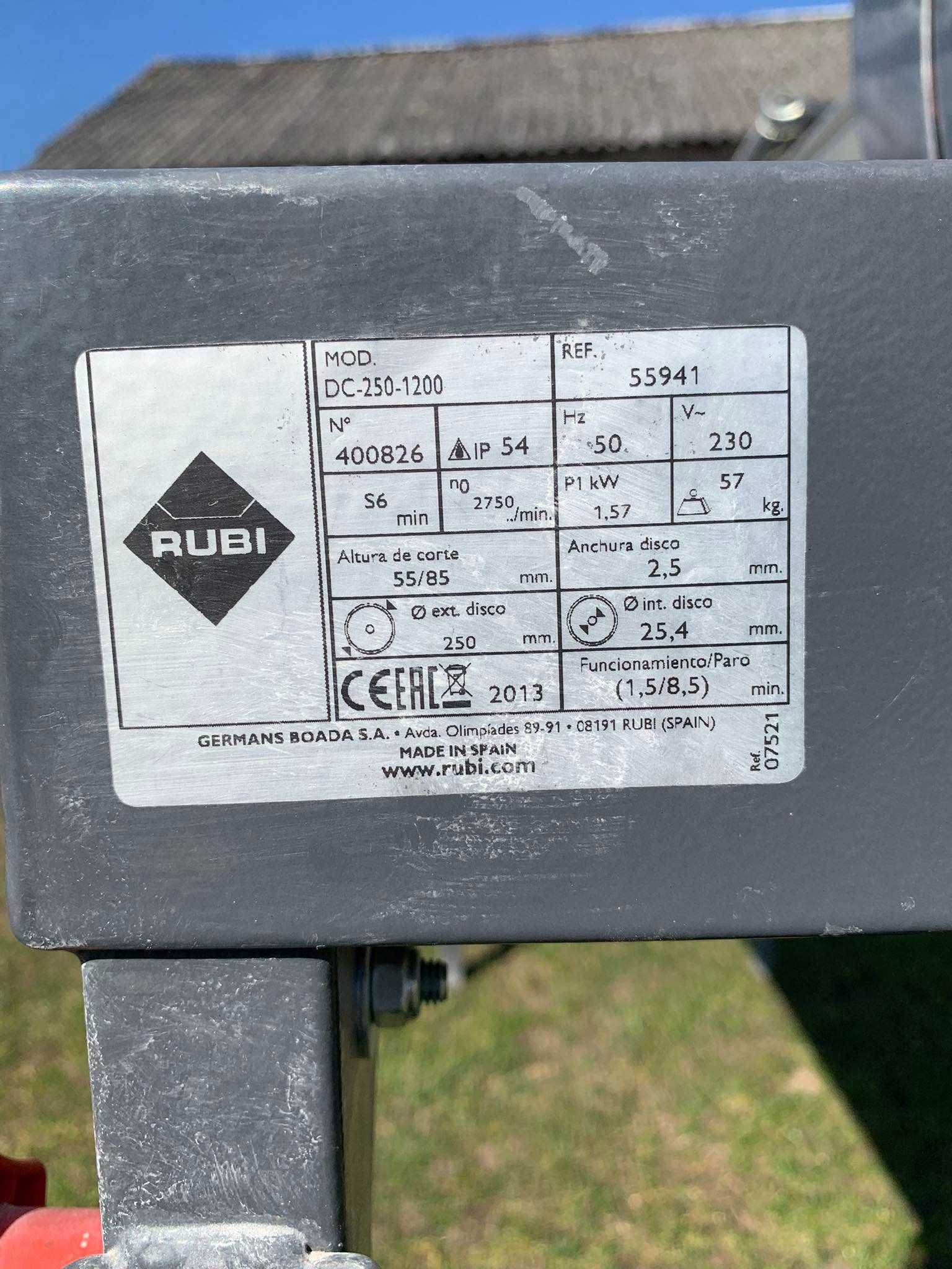 Przecinarka wodna do płytek RUBI DC-250/1200