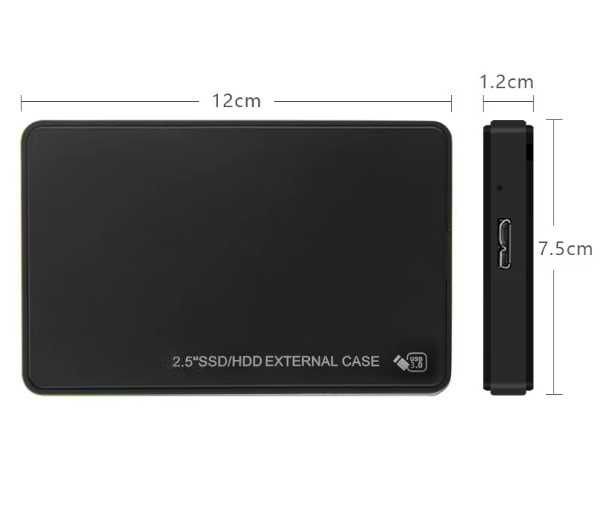 Зовнішній корпус для жорсткого диска 2.5" USB 3.0 SATA HDD, SSD