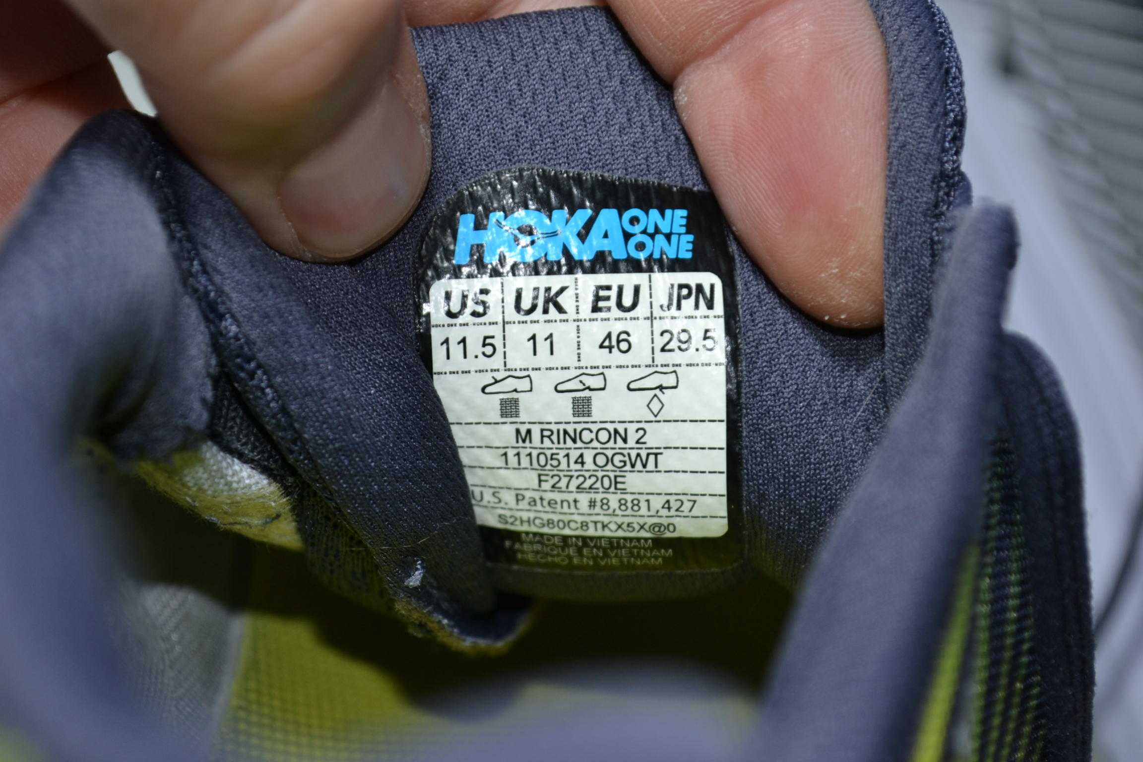 hoka one one  m rincon 2 кроссовки оригинал 46р