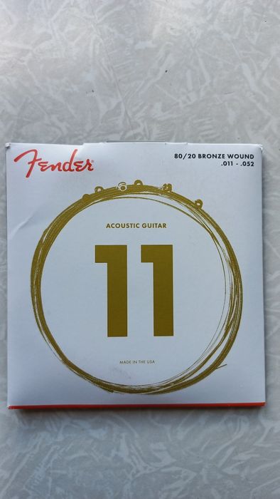 Струни для акустичної гітари Fender бронза USA
