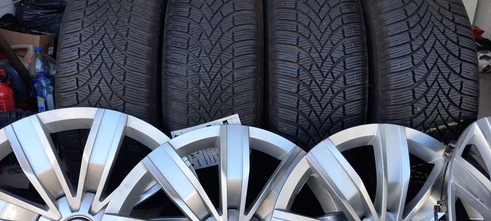 Felgi Stalowe  dekle opony zimowe l 5x112 17 cali .Tiguan. Kodiaq. Aud
