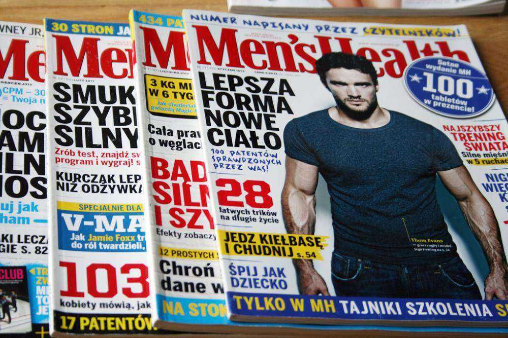 Men's Health + inne DUŻO GAZET / Cena za 34 magazyny !