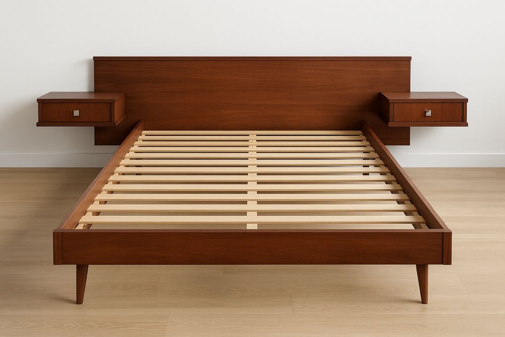 Cama Olaio c Mesas de Cabeceira - colecção anos 50