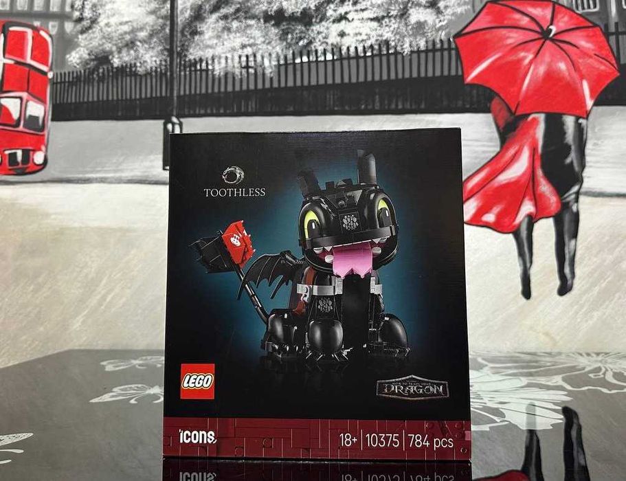 Конструктор LEGO ICONS 10375 Як приборкати дракона: Беззубик