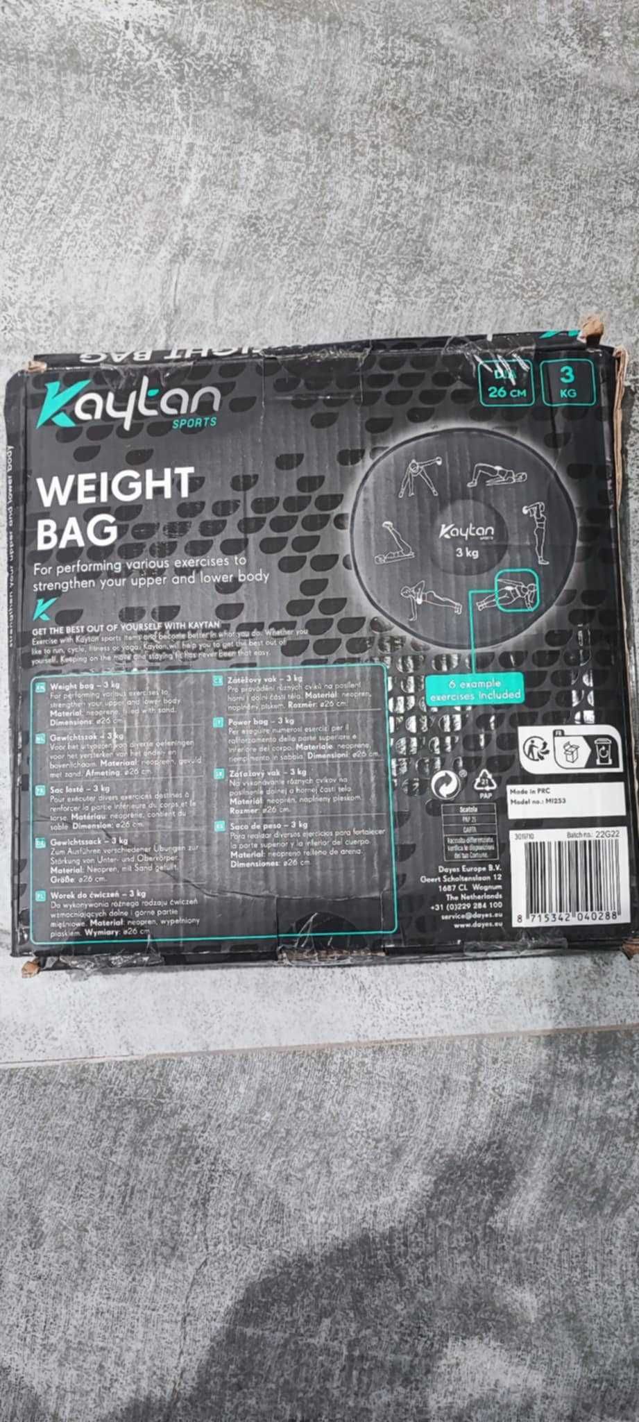 Worek 3kg obciążeniowy treningowy Kaytan sports