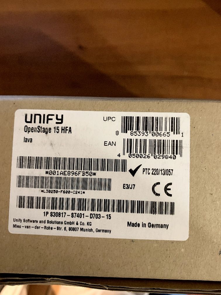 IP-телефон Unify OpenStage 15 T lava (L30250-F600-C175)