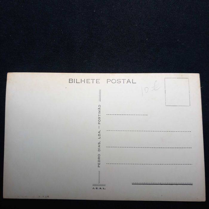 Postal ilustrado da Praia da Rocha