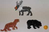 Minifigurki Zwierzęta Renifer Smilodon Tygrys Baribal Bear Klocki