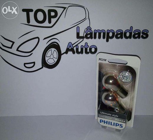 Lâmpadas Osram Diadem Chrome PY21W e WY5W / Philips Silvervision PY21W