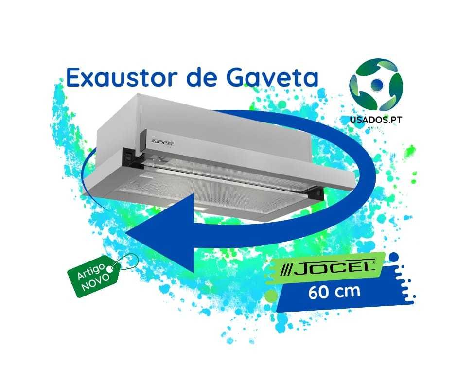 Exaustor de Gaveta 60cm Inox- filtro carvão - 350m3/h