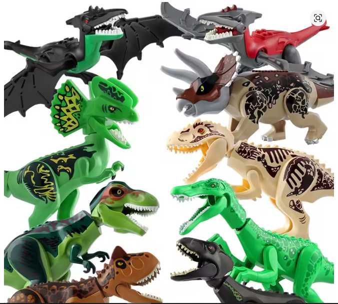 T-REX / INDOMINUS do LEGO Jurassic World Dinozaur Figurka Klocki Model