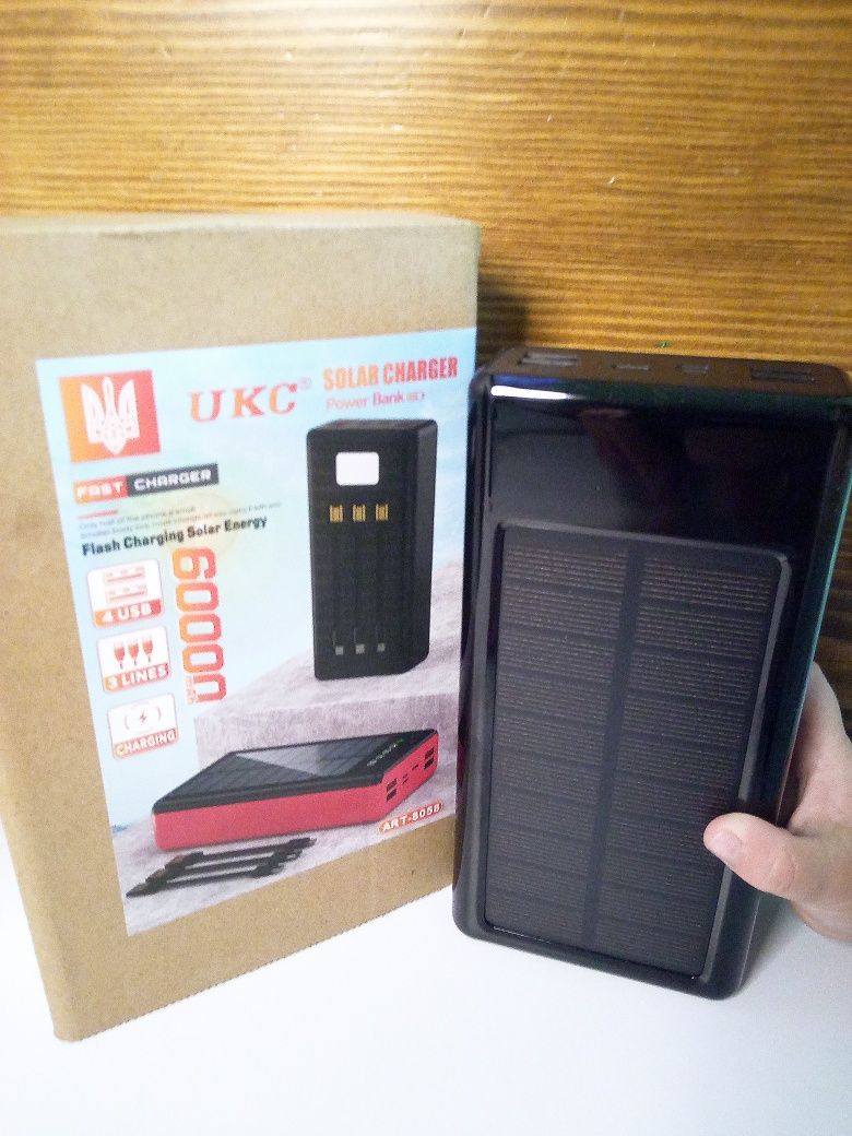 РОЗПРОДАЖ!! встигни придбати (Павербанк) POWER BANK SOLAR 60000MAH