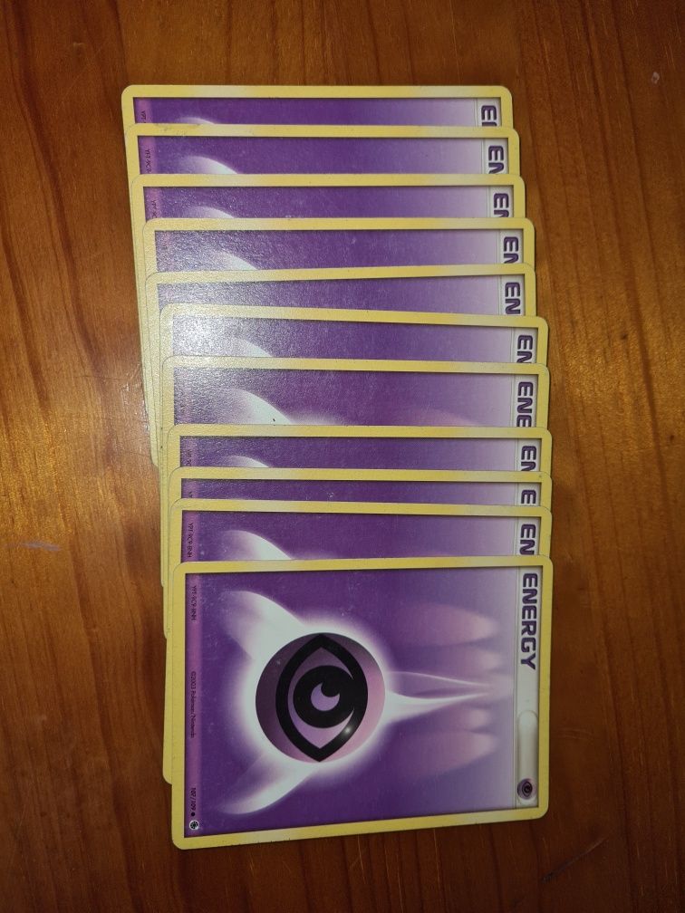 69 cartas energia Pokémon
