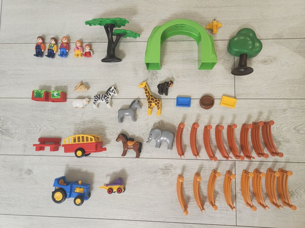 Playmobil 1.2.3 Moje duże zoo 6754 zwierzęta farma zestaw