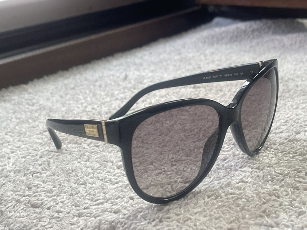 Emporio Armani okulary damskie przeciwsloneczne czarne