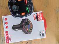 Transmiter samochodowy bluetooth USB Led