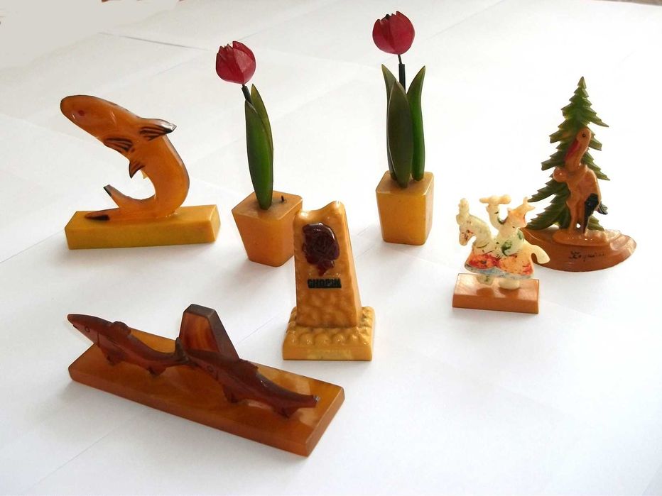 Bakelit Ebonit Catalin figurki i bibeloty zamienię