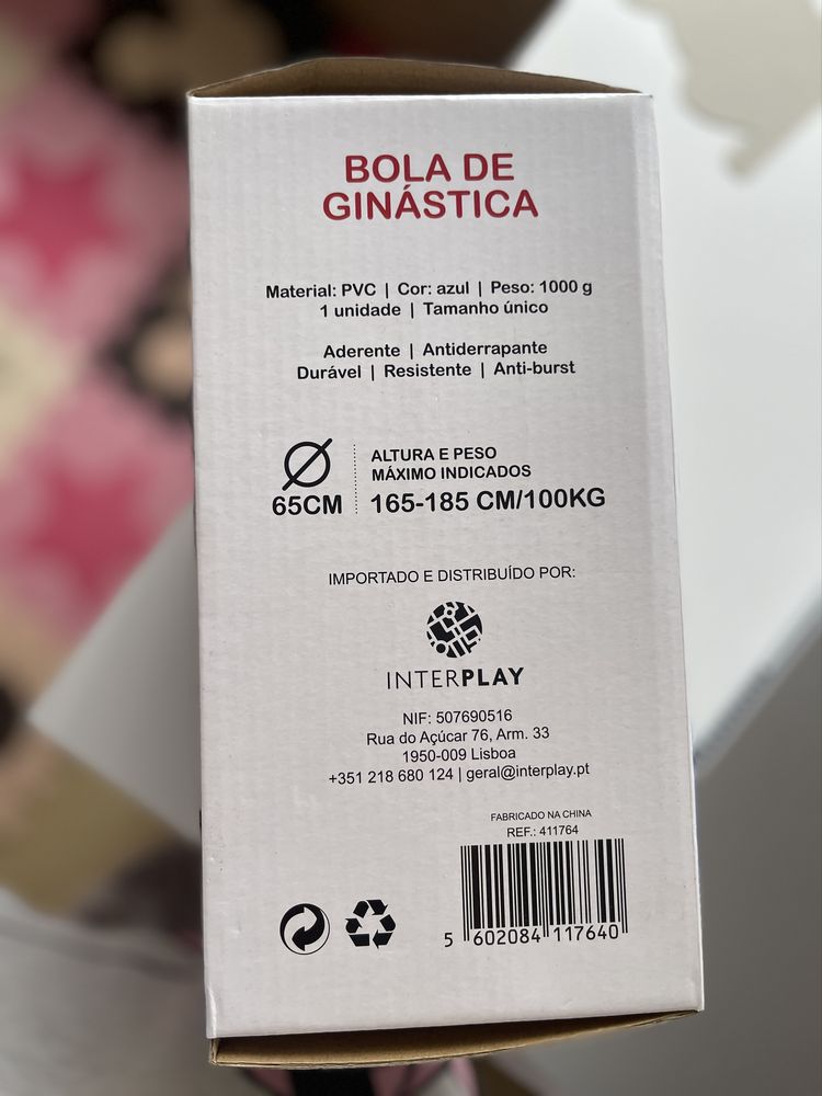 Bola Pilates 65cm (até 100kg)