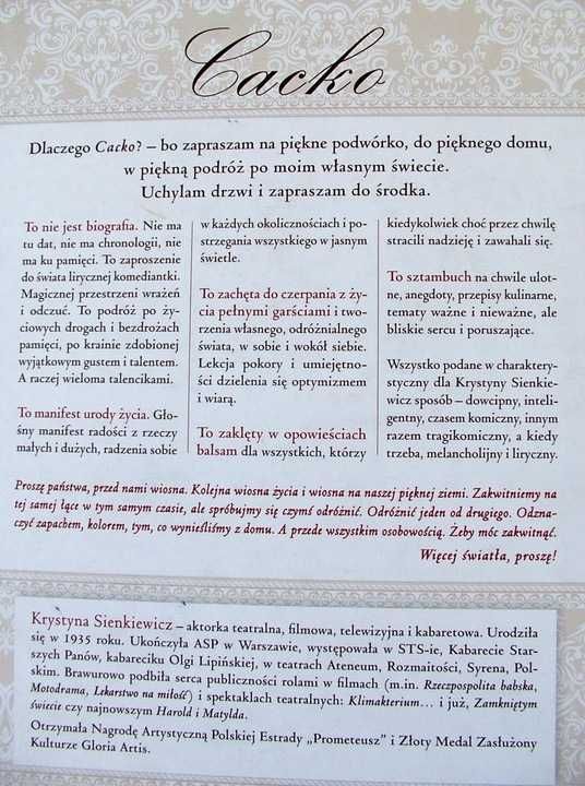 CACKO - Krystyna Sienkiewicz AUTOGRAF