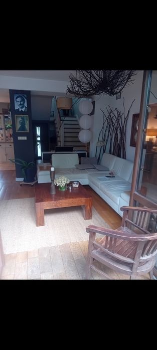 Krzesła do jadalni 6 szt. + stół kawowy z litego dębu