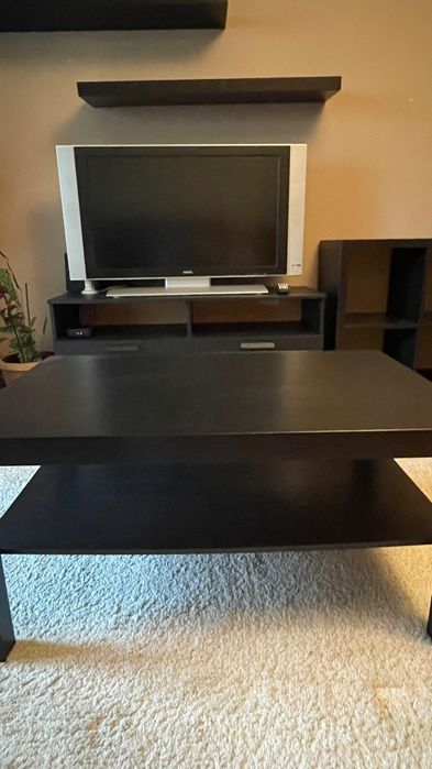 Mesa de centro preta LACK