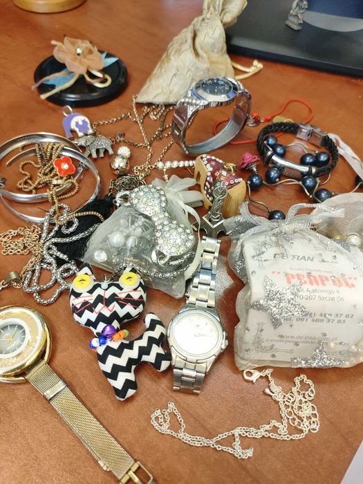 Biżuteria - prawdziwe perły + mystery box - różności