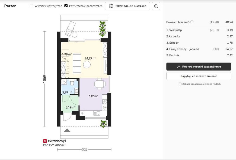 Działka nad jez. Lubie z gotowym projektem i PnB 4 domków całorocznych