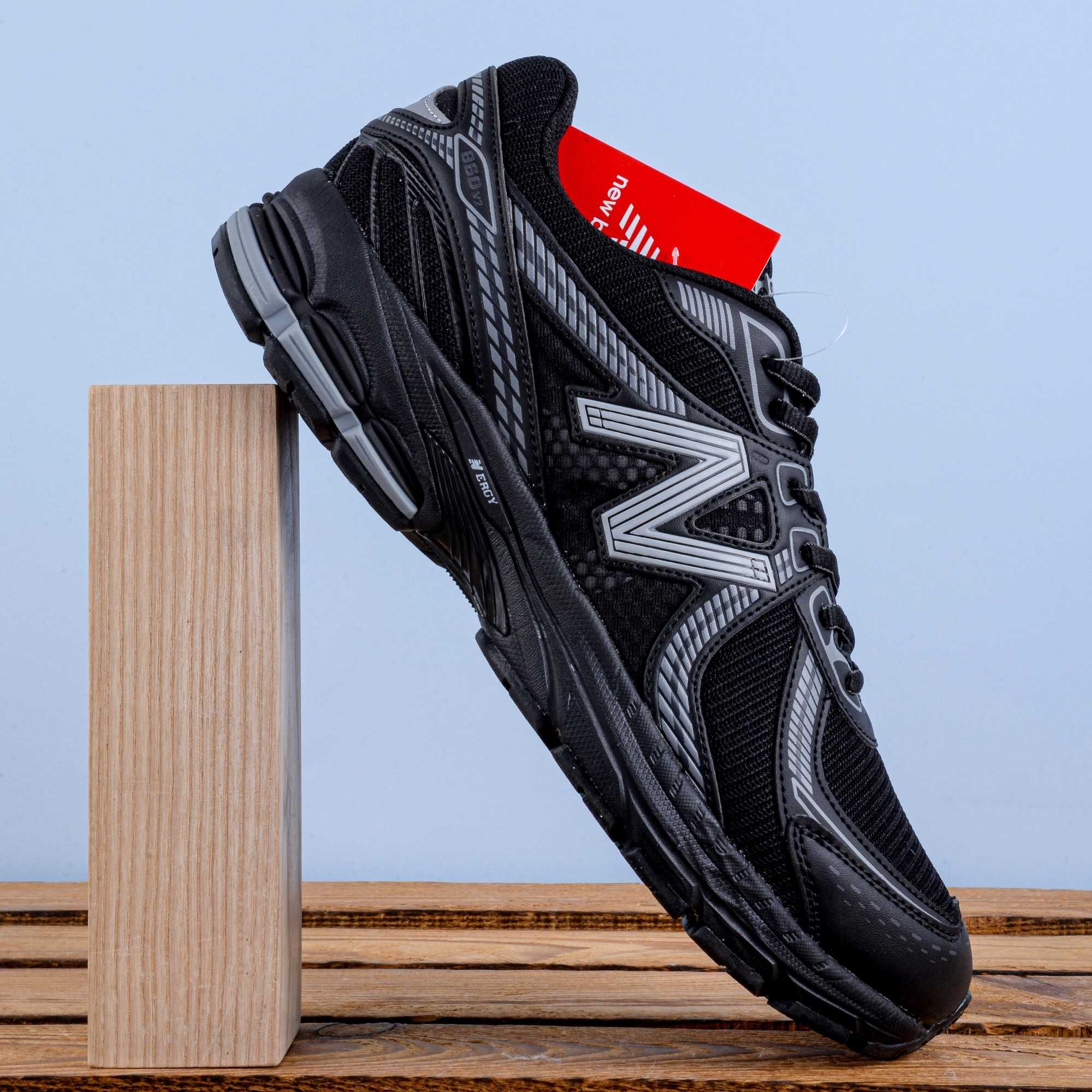 (1799) Чоловічі Кросівки New Balance 860v2 чорні (41-45) нб нью беленс