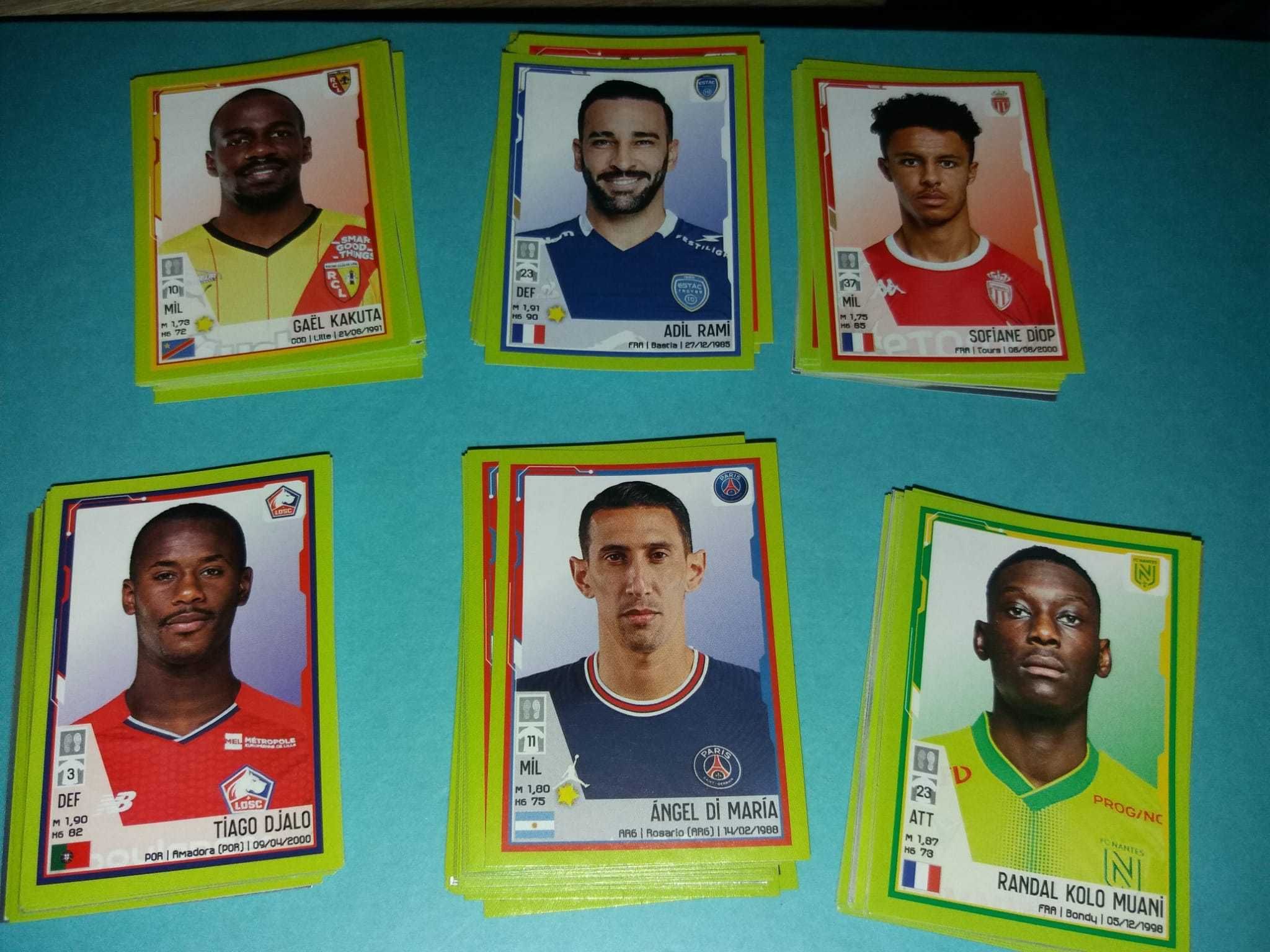 Lote de 92 Cromos Liga Francesa 2021/22 (Panini)