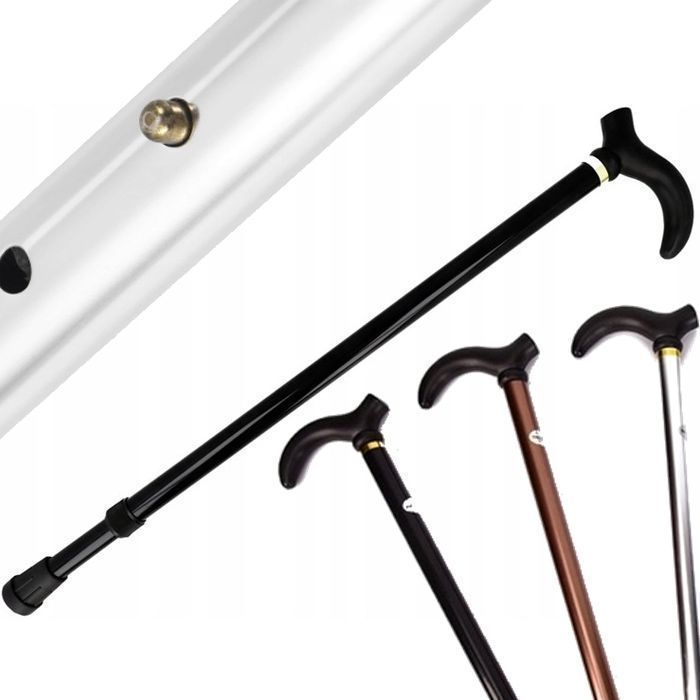 Laska inwalidzka ortopedyczna składana regulowana 77-90cm kolory