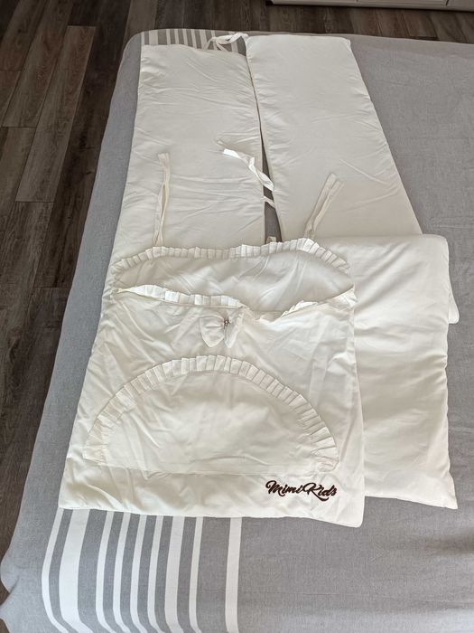 Балдахін (з тримачем) + бортики в ліжечко (можлива доставка по Києву)