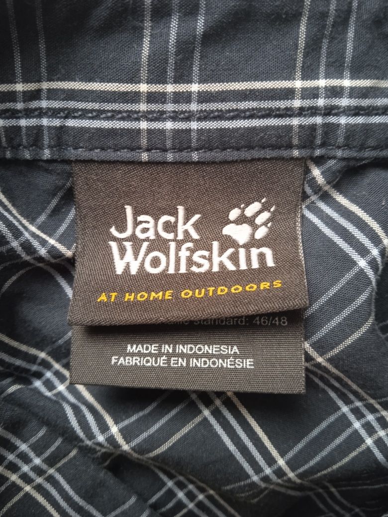 koszula w kratę Jack Wolfskin