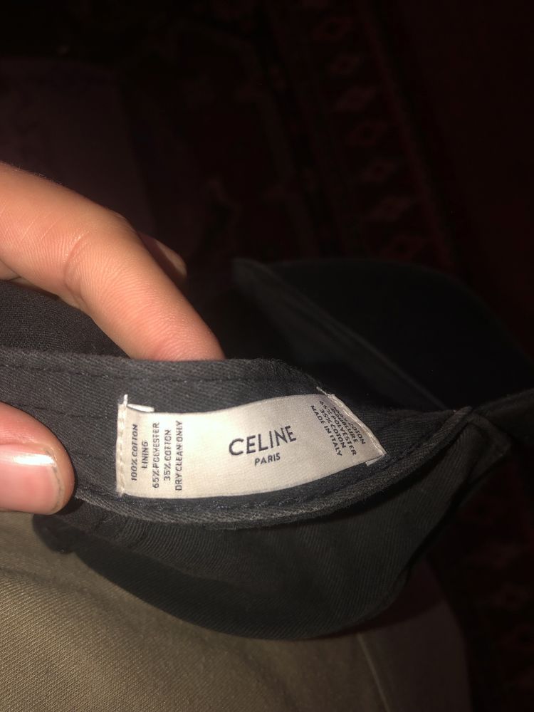 Кепка celine черная