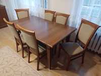 Elegancki stół i 6 krzeseł