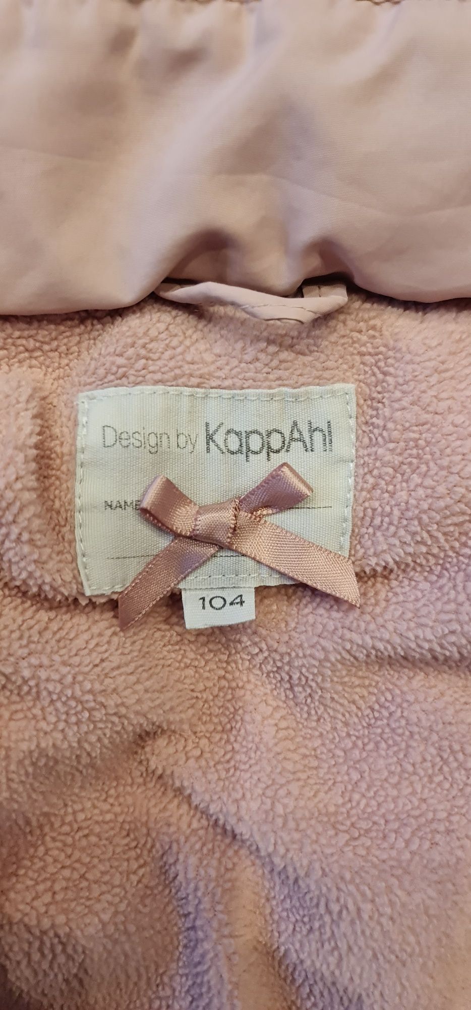 Zimowa kurteczka /płaszczyk firmy KappAhl rozmiar 104 dla dziewczynki
