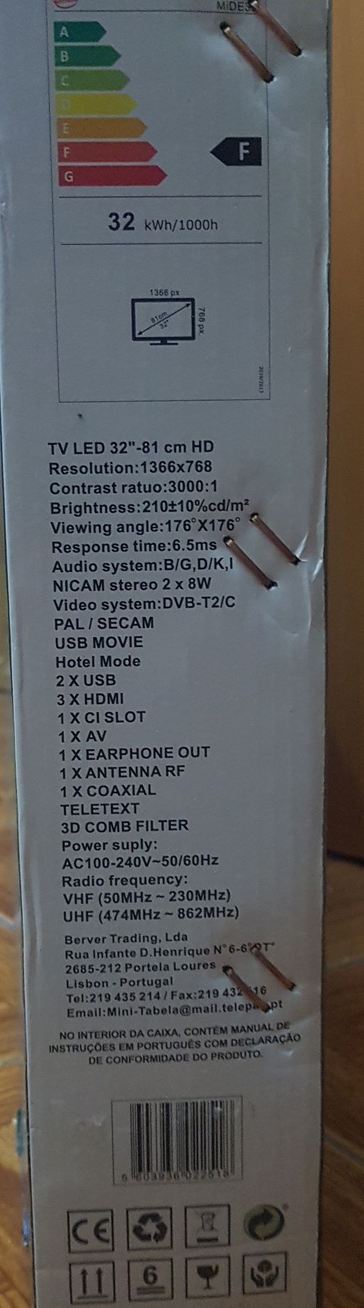 Tv led 32 polegadas