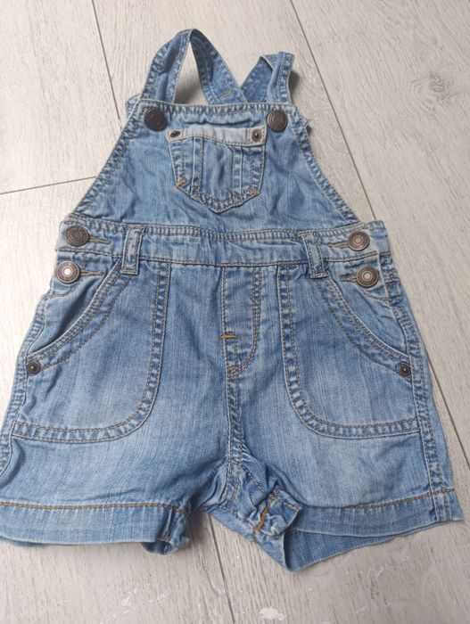 Spodnie ogrodniczki jeansowe dżinsowe Zara 74