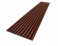 Lamele ścienne - zestaw 275x44 cm na czarnej płycie - Cherry 956