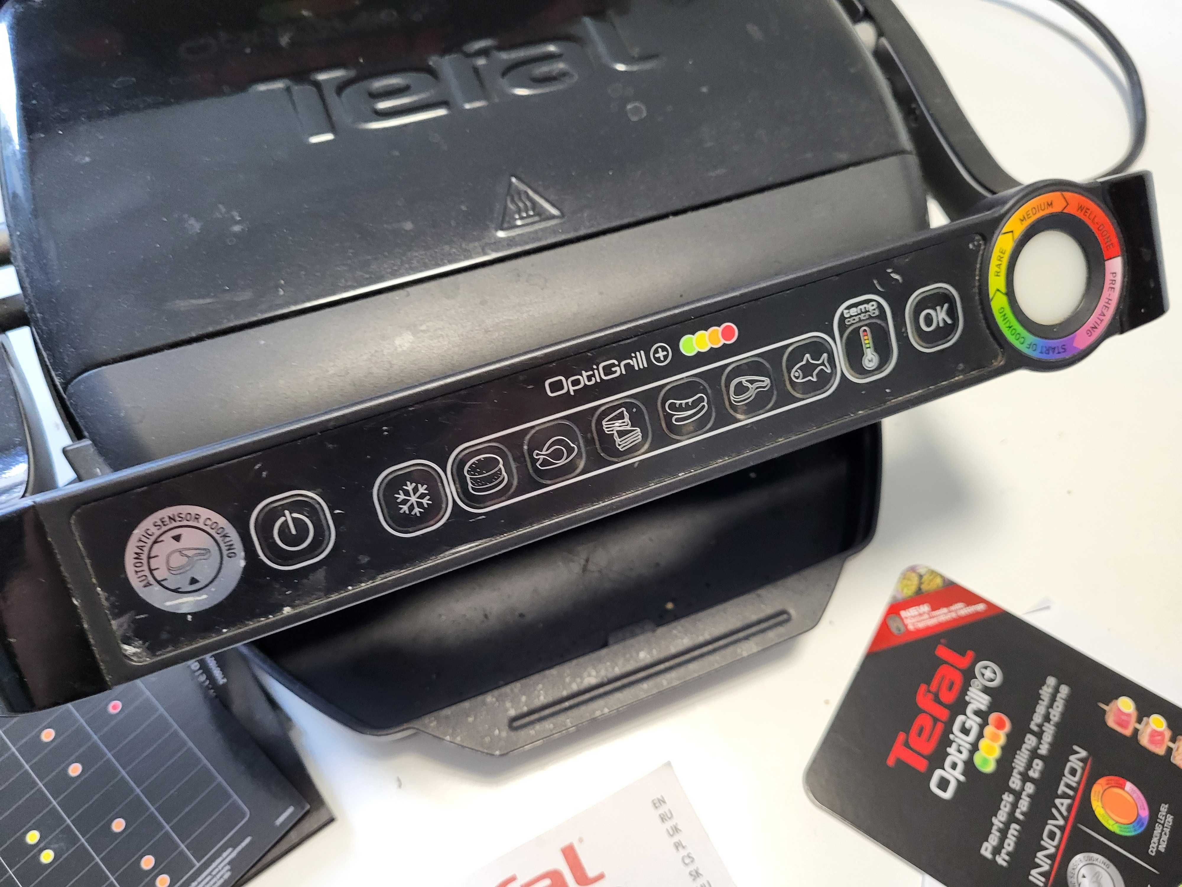 Гриль-барбекю электрический Tefal OptiGrill+ GC712834 Тефаль