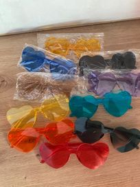 10 par kolorowych okularków