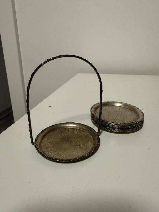 Podstawki pod kieliszki 12 + 1 z uchwytem