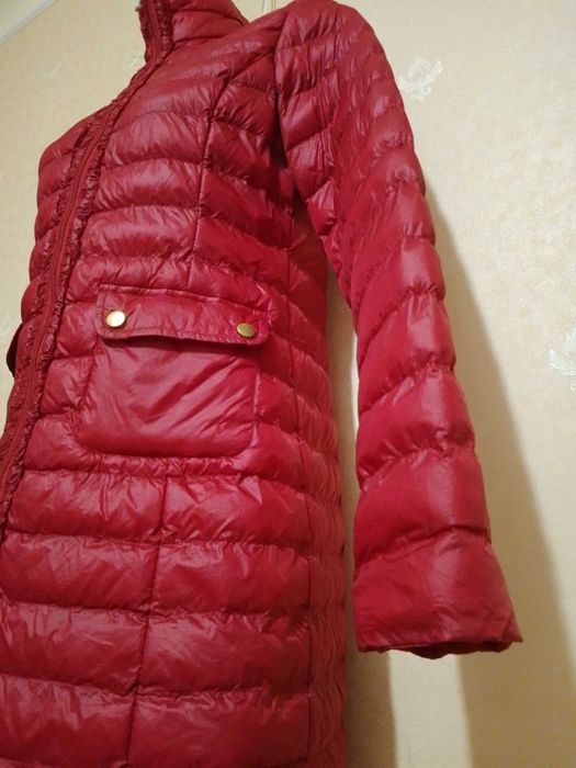 Куртка стьобана подовжена пальто плащик весна осінь