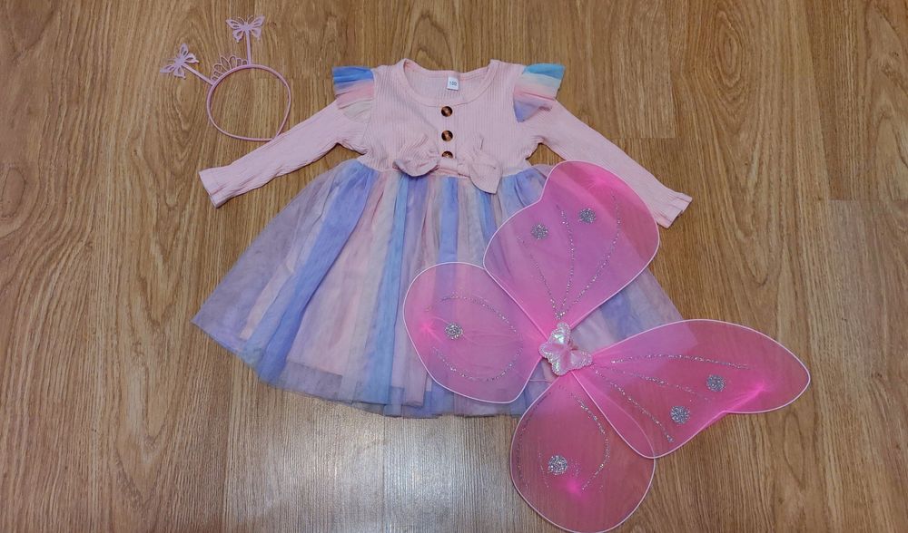 Strój motylka dla dziewczynki rozmiar 98